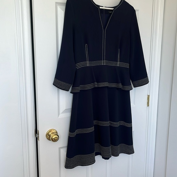 Elegant Navy Blue Dress - Picture 1 of 11
